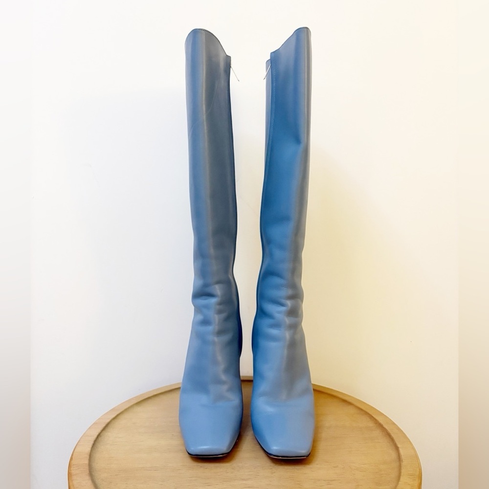 Jimmy Choo Kinsey 95 Leather Knee High Boots - Picture 5 of 11